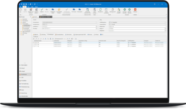 Warehouse Management integriert